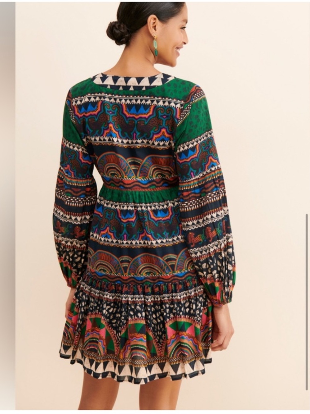 Farm Rio V-Neck Printed Tunic
Dress Sz Small - Picture 4 of 16